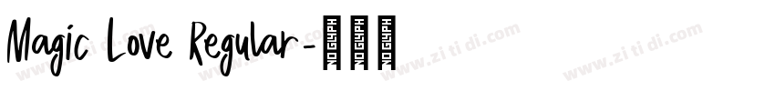 Magic Love Regular字体转换